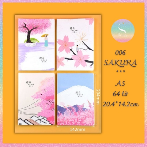 [HOTIS] Sổ tay bìa mềm Yupin A5/ B5 - Kẻ ngang - 64/ 112 tờ