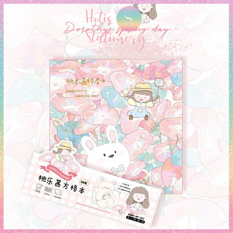 [HOTIS] Sổ tay bìa da mềm Simno Dorothy size vuông 16x16cm - 192 trang