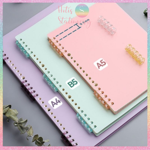 [HOTIS] Thanh còng mini 5 còng - Binder A7/ A6/ A5/ B5/ A4