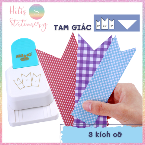 [HOTIS] Dụng cụ bấm tag KW-triO Playful 3in1 cắt giấy thủ công DIY chuyên làm tag/ bookmark/ thiệp