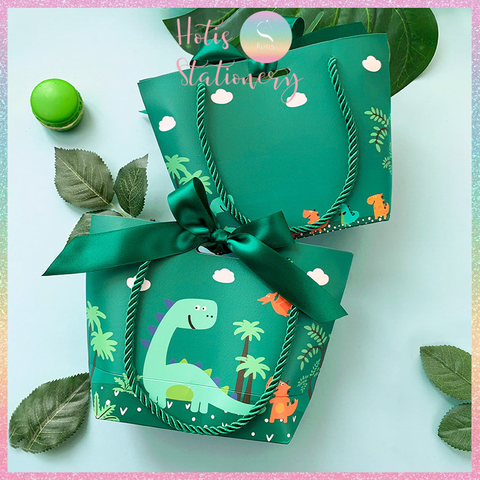 [HOTIS] Túi giấy đựng quà tặng nhiều hình xinh xắn có quai xách và tặng kèm ruy băng thắc nơ