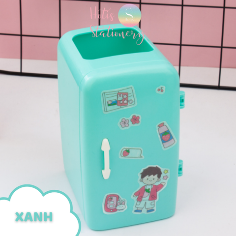 Ống đựng bút tủ lạnh trang trí bàn học thiết kế mới lạ độc đáo hotis-stationery