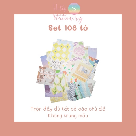 [MIX MẪU] Giấy note, giấy nền, giấy ghi chú Note for Spring Concerto (8x8cm) - 120 tờ