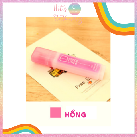 [HOTIS] Bút highlight bút dạ quang bút nhớ ghi chú Check Liner - 6 màu