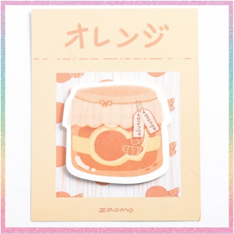 Set 30 tờ giấy note Hotis, giấy ghi chú in hình thực phẩm đóng hộp có keo dán