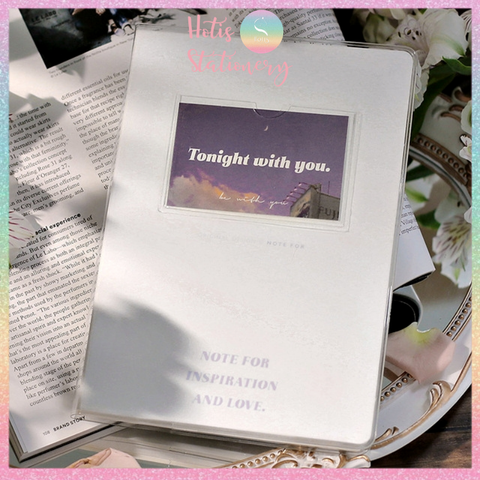 [HOTIS] Sổ tay thay đổi bìa Note For Inspiration & Love 13x18.5cm (80 tờ/ kẻ ô)
