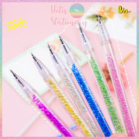 [HOTIS] 18 MÀU - Bút khắc họa tiết trên giấy/ sticker thân bút trang trí hạt màu xinh xắn