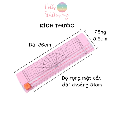 Bàn cắt giấy A4 (MS810) - Tặng kèm 5 lưỡi dao thay thế