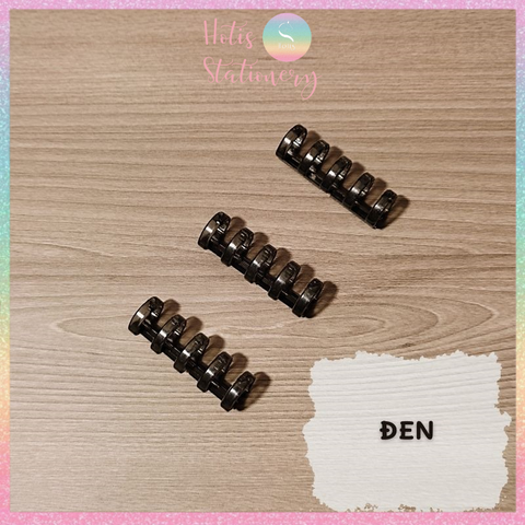 [HOTIS] Thanh còng mini 5 còng - Binder A7/ A6/ A5/ B5/ A4