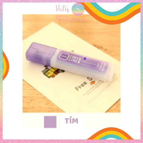 [HOTIS] Bút highlight bút dạ quang bút nhớ ghi chú Check Liner - 6 màu