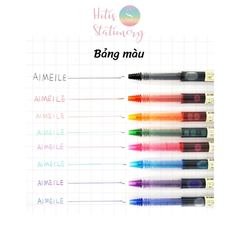 [HOTIS] Bút bi nước khô nhanh Aimeile 0,5mm - Nhiều màu