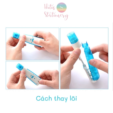 [HOTIS] Băng dính 2 mặt dạng bút xóa kéo trang trí sổ handmade DIY