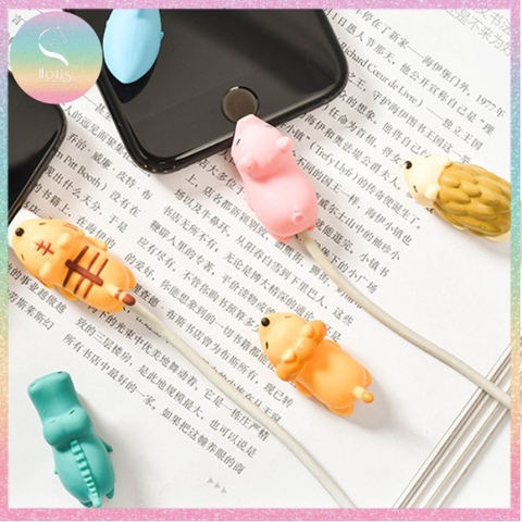 [HOTIS] Nút bảo vệ đầu cáp sạc hình động vật cute