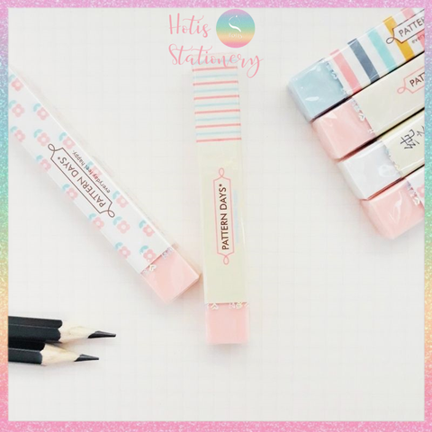 [HOTIS] Gôm tẩy chì hình trụ, gôm tẩy chì 2B màu pastel siêu cưng