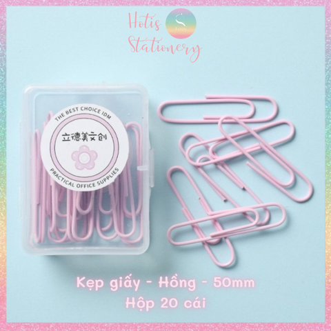 [HOTIS] Kẹp giấy kim loại màu Macaron Paper Clip kẹp bướm giữ tài liệu