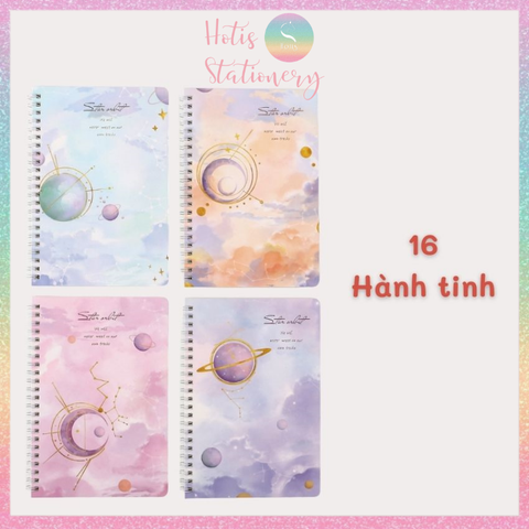 Sổ lò xo A5 kẻ ngang DUMEI sổ tay dễ thương 60 tờ/ 120 trang