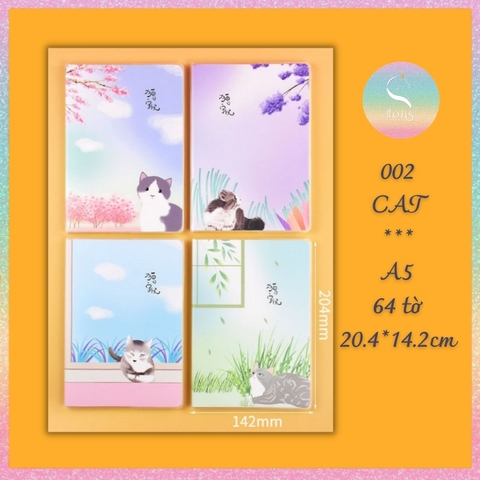 [HOTIS] Sổ tay bìa mềm Yupin A5/ B5 - Kẻ ngang - 64/ 112 tờ