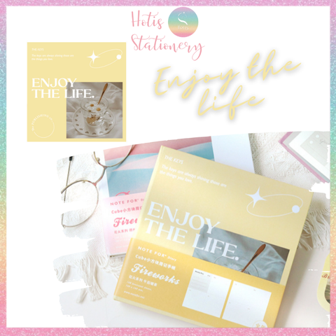 [HOTIS] Sổ kế hoạch PLANNER Note For FIREWORKS bìa cứng - Khổ vuông 16x16cm - 168 trang