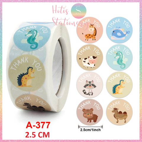 [HOTIS] Sticker Thank You Bigsize, Nhãn dán cám ơn Cỡ lớn 3.8cm/ 5cm - 500 miếng