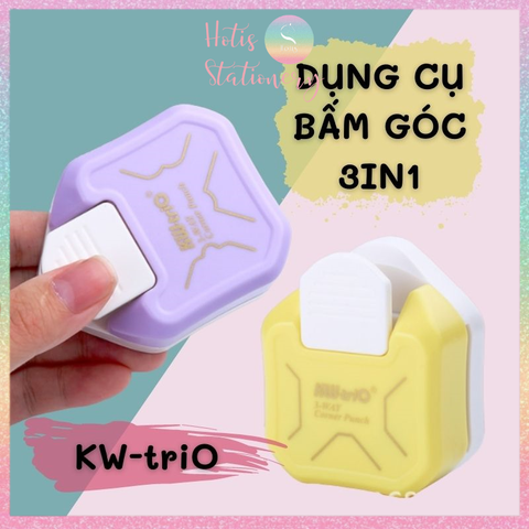 [HOTIS] Dụng cụ bấm bo góc tròn KW-triO Corner Punch - Cắt góc thủ công DIY - Làm thiệp/ danh thiếp/ tag