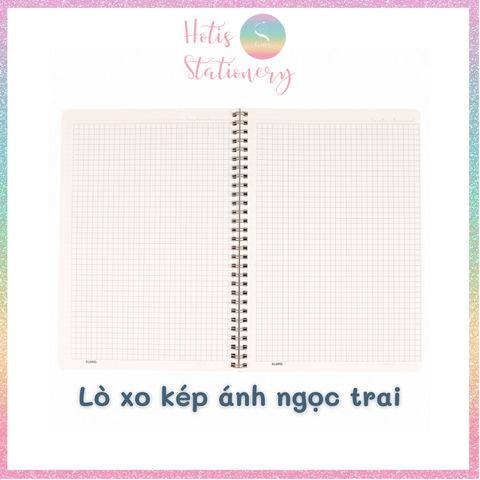 [HOTIS] Sổ lò xo kép KLong Caro B5 200 trang, bìa nhựa - MS576