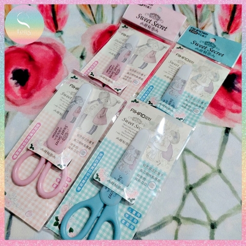 [HOTIS] Kéo cắt giấy mini siêu cute màu pastel - 13.8cm