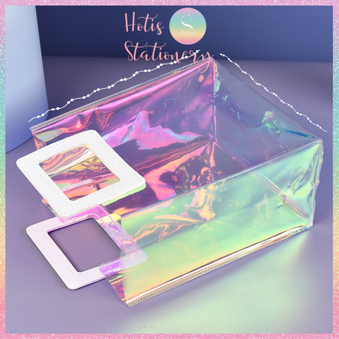 [HOTIS] Túi quà tặng cầm tay hologram bling bling hot trend - 2 size