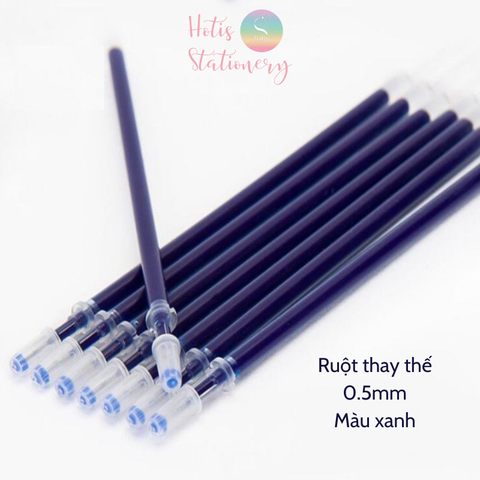 [HOTIS] Bút gel basic đầu bi 0.5mm/ 0.38mm - Xanh/ Đỏ/ Đen