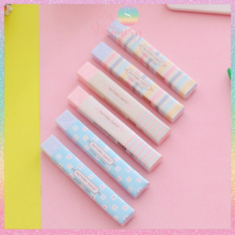 [HOTIS] Gôm tẩy chì hình trụ, gôm tẩy chì 2B màu pastel siêu cưng