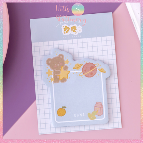 [HOTIS] Giấy note thú cưng phong cách Nhật Bản - 30 tờ - 9x12cm - Có keo dán