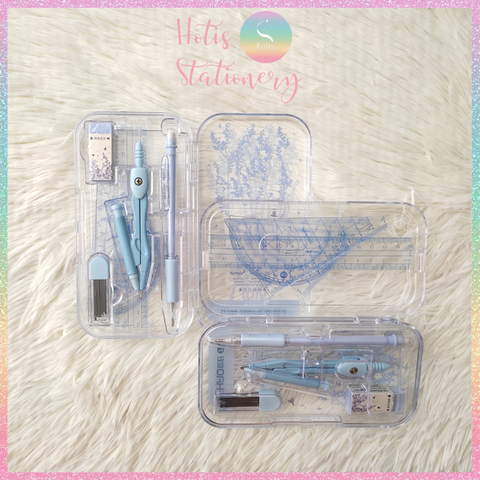 [HOTIS] Bộ compa thước kẻ 8 món màu pastel cực xinh