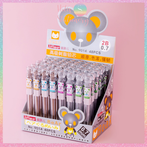 [HOTIS] Ruột chì bấm 2B BEAR không dễ gãy, ruột chì refill bút chì bấm 0.5mm/ 0.7mm