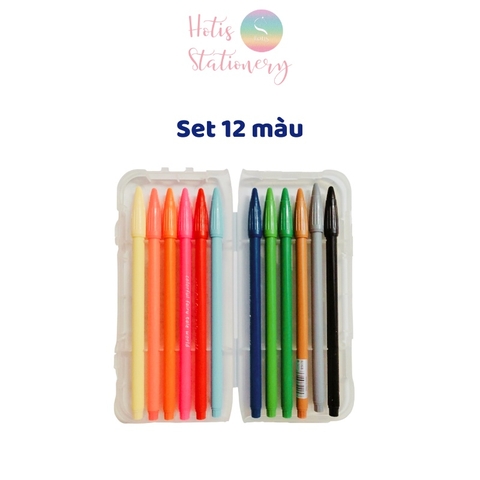 [HOTIS] Set 12/24 Bút màu, bút line 38 màu ngòi 0.3mm Colorful Fairy Tale World