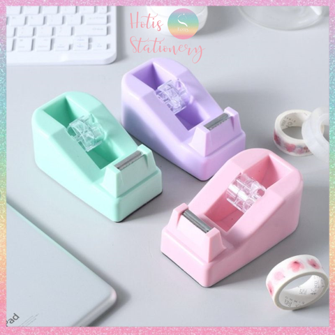 [HOTIS] Dụng cụ cắt băng keo để bàn mini, nhiều màu, xinh xắn