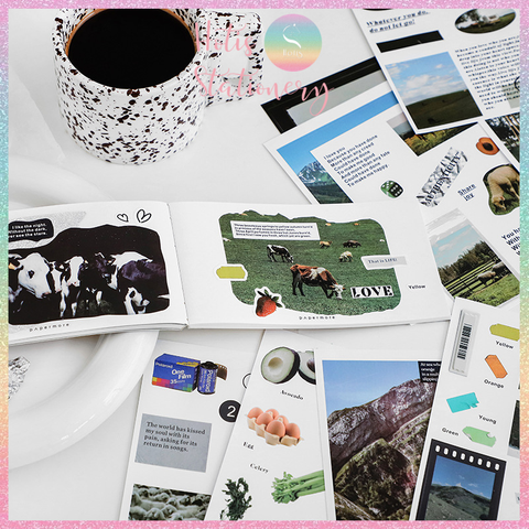 [HOTIS] Sổ sticker phong cảnh trang trí sổ làm bullet journal size A6 - 20 tờ