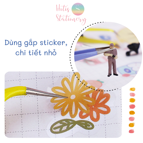 [HOTIS] Nhíp gắp sticker TWEEZERS/ KW-triO dùng trong bullet journal, nhíp gắp đầu cong đầu thẳng