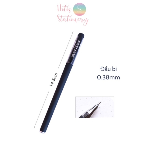 [HOTIS] Bút gel vỏ màu lì viết êm không lem sử dụng hàng ngày - Đầu bút 0.5mm/ 0.38mm - Xanh/ Đen/ Đỏ