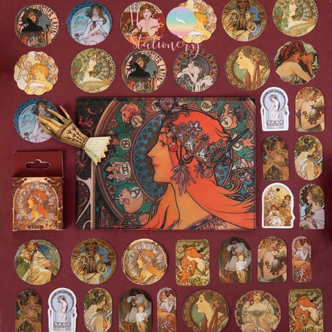 [MIX MẪU] Sticker MO Card bullet journal - Hộp 46 miếng dán