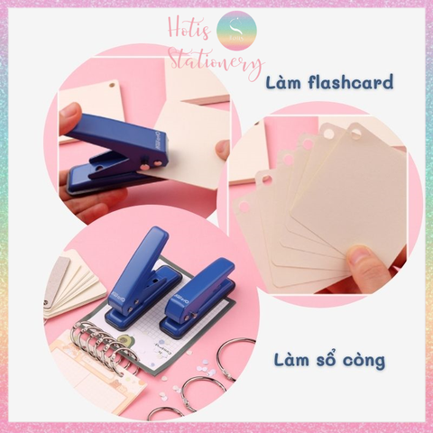 [HOTIS] VER 1 / VER 2 Bấm lỗ tròn 1 lỗ KW-triO dùng cho sổ còng binder DIY bullet journal