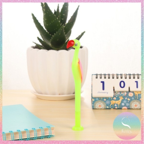 [HOTIS] Bút gel hồng hạc nhiều màu sắc - Ngòi 0.5mm mực đen