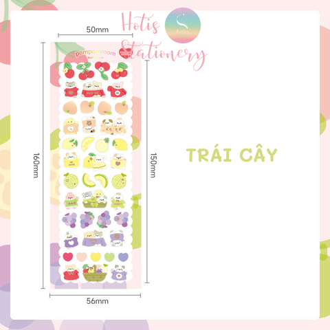 [HOTIS] [17 MẪU] Sticker trang trí card, toploader phong cách Hàn Quốc cán màng lấp lánh