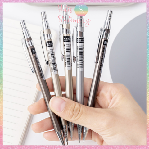 [HOTIS] Bút chì bấm kim loại ngòi 0.5mm/ 0.7mm dùng vẽ phát thảo, ghi chú