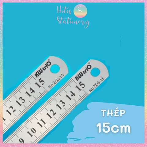 [HOTIS] Thước kẻ KW-triO bằng Nhựa/ Thép không gỉ thiết kế đơn giản, chất lượng cao, tiện dụng - Dài 15/20/30/40/50cm