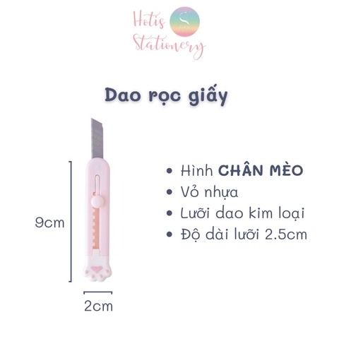 [HOTIS] Dao rọc giấy hình gà con, chân mèo, chân gấu, đám mây siêu dễ thương