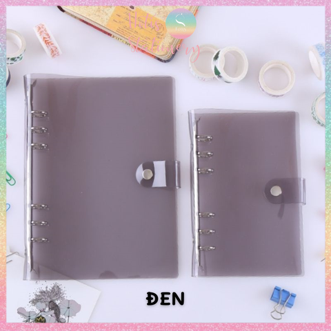 [HOTIS] Binder - Sổ còng dẻo, bìa còng dẻo - Trắng/ Đen - A7/ A6/ A5 - Không kèm giấy