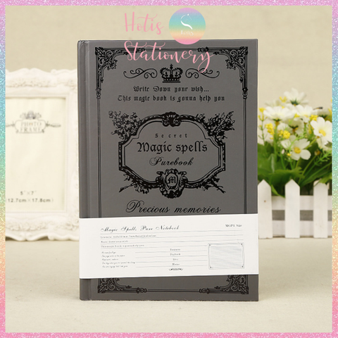 [HOTIS] Sổ tay ma thuật phong cách Châu Âu cổ điển bìa cứng - A5 21.3x14.5cm