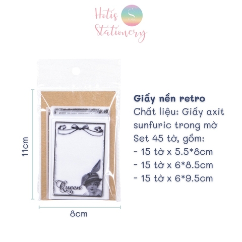 [MIX MẪU] Giấy nền vintage họa tiết khung hoa văn retro - 45 tờ