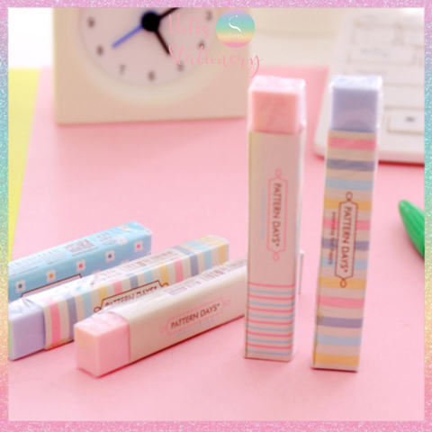 [HOTIS] Gôm tẩy chì hình trụ, gôm tẩy chì 2B màu pastel siêu cưng