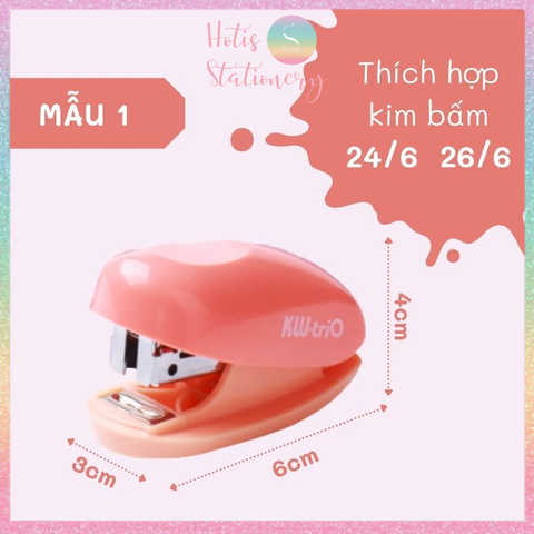 [HOTIS] Bấm kim mini KW-triO thiết kế nhỏ gọn tiện lợi