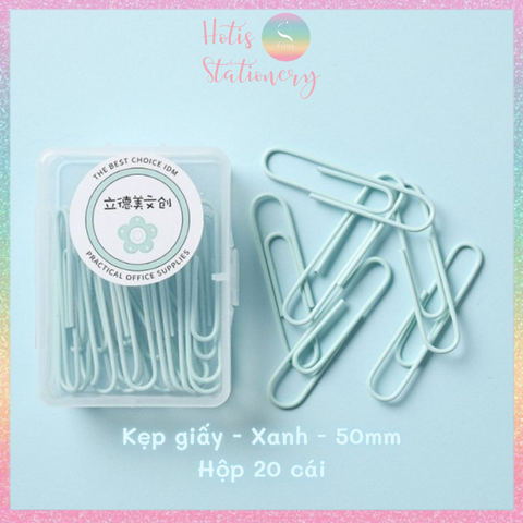 [HOTIS] Kẹp giấy kim loại màu Macaron Paper Clip kẹp bướm giữ tài liệu